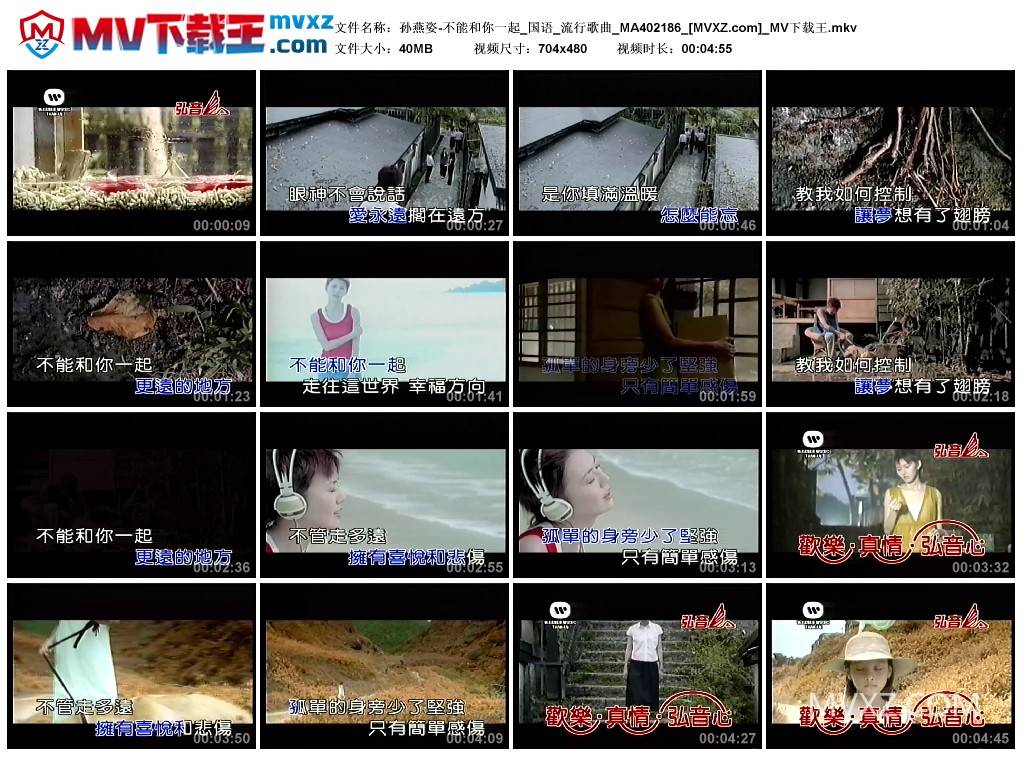 孙燕姿-不能和你一起_国语_流行歌曲_MA402186